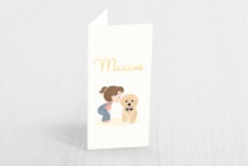 Meisje met lieve hond Meisje met lieve hond
